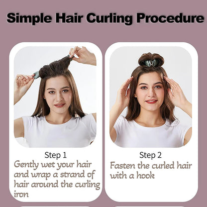 Heatless Hair Curlers Curling Rod Headband No Heat Hair Rollers Lazy Curls with Hook Sleeping Soft Flexi Rod Hair Styling Tools