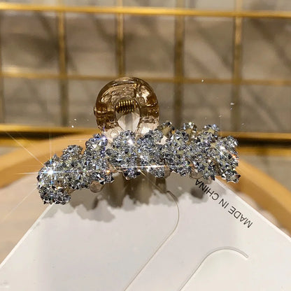 Glitter Shiny Small Grab Clip Women Girl Hair Side Clip Forehead Bang Princess Small Hair Claw Clamp Hair Clip Styling Headdress