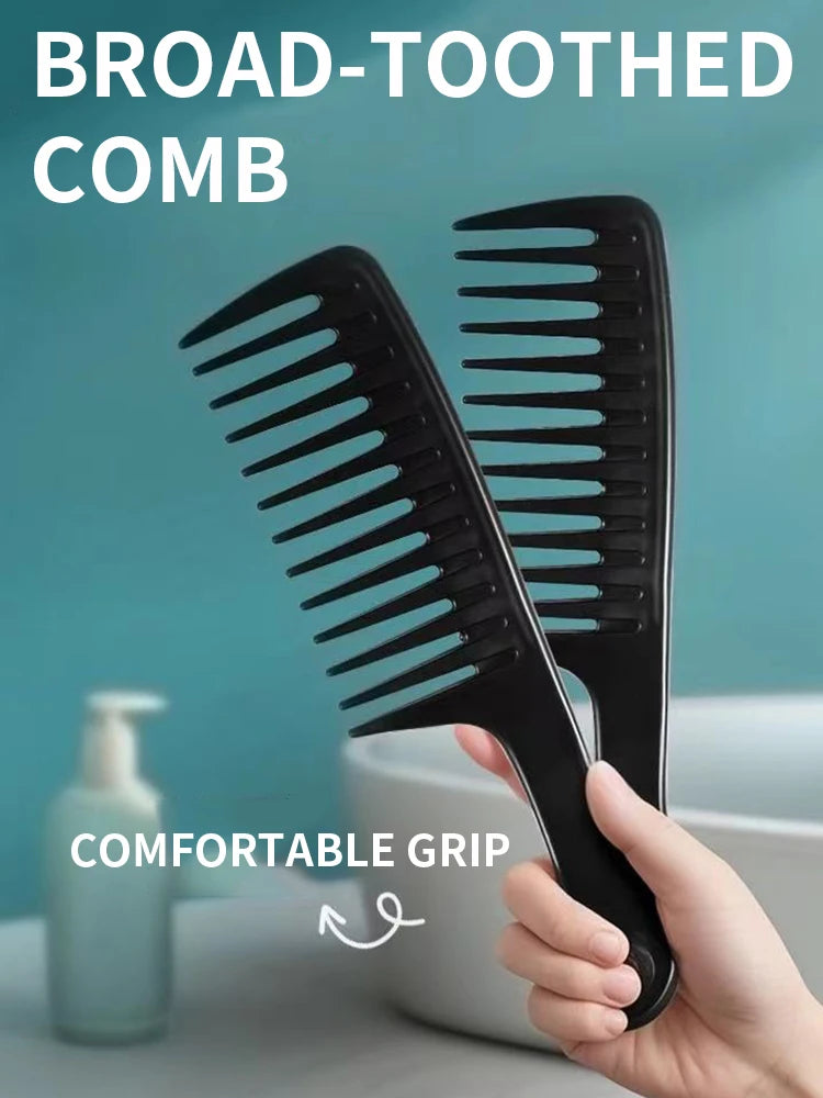 Wide-Tooth Curly Hair Comb for Women Durable Large Size Comb And Wash Hair Styling Tool for Long Hair Household Use Perm Style
