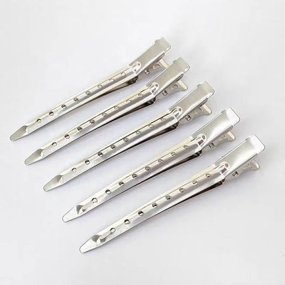 Hair Salon Hair Clips Metal Duckbill Crocodile Curling Hair Styling Clips Barber Shop Hair Positioning Clips Women Hair Clips