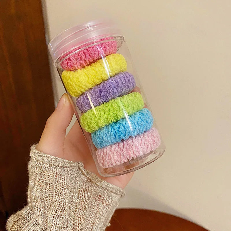HairTies,High Elasticity Durable Hair Scrunchies - Seamless, Thick Knit Ponytail Holders in Assorted Colors