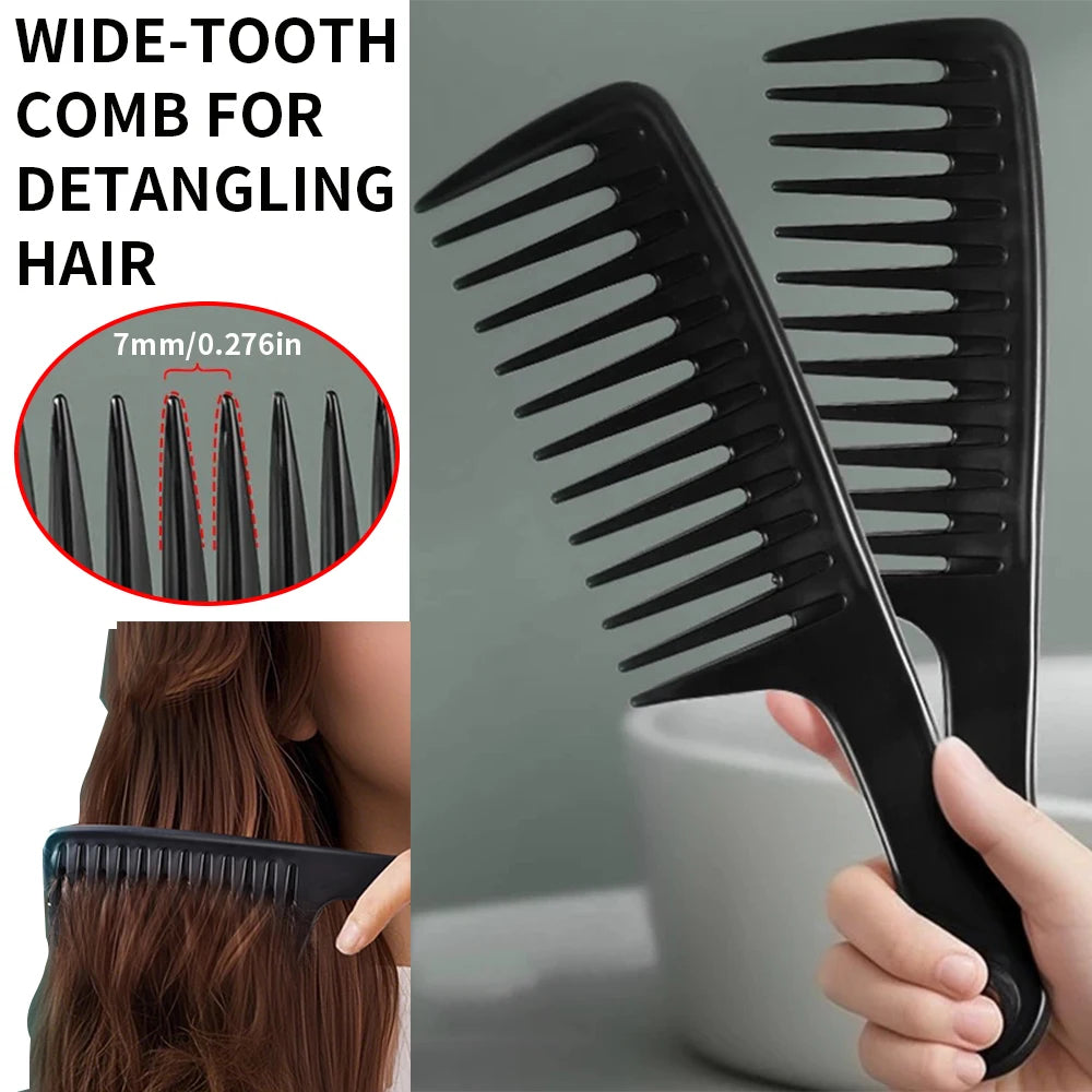 Wide-Tooth Curly Hair Comb for Women Durable Large Size Comb And Wash Hair Styling Tool for Long Hair Household Use Perm Style