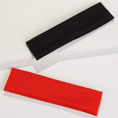 4PCS Set of Minimalist Preppy Headbands, Casual Hair Bands, Headscarf-Style Headbands & Sweat-Absorbent Bands, Solid-Color Casua