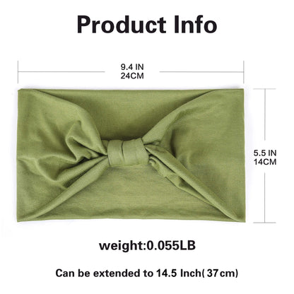 Wide Headbands For Women Non Slip Soft Elastic Hair Bands Yoga Running Sports Workout Gym Head Wraps Turbans Bandana