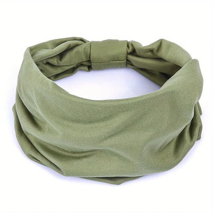 Wide Headbands For Women Non Slip Soft Elastic Hair Bands Yoga Running Sports Workout Gym Head Wraps Turbans Bandana