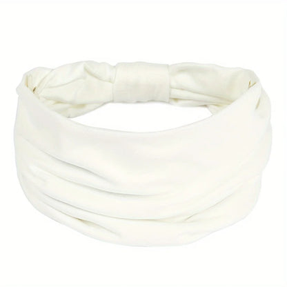 Wide Headbands For Women Non Slip Soft Elastic Hair Bands Yoga Running Sports Workout Gym Head Wraps Turbans Bandana
