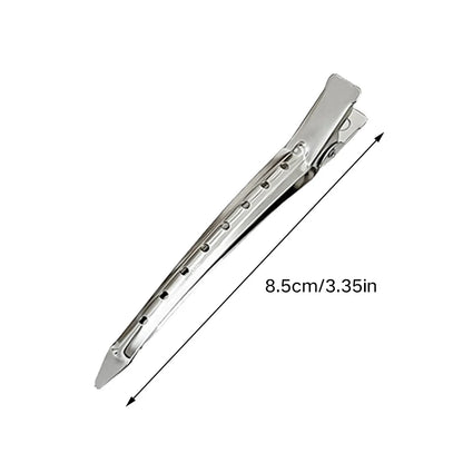 Hair Salon Hair Clips Metal Duckbill Crocodile Curling Hair Styling Clips Barber Shop Hair Positioning Clips Women Hair Clips
